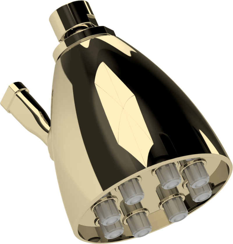 Adjustable easy clean shower head - 8 JET - Samuel Heath US