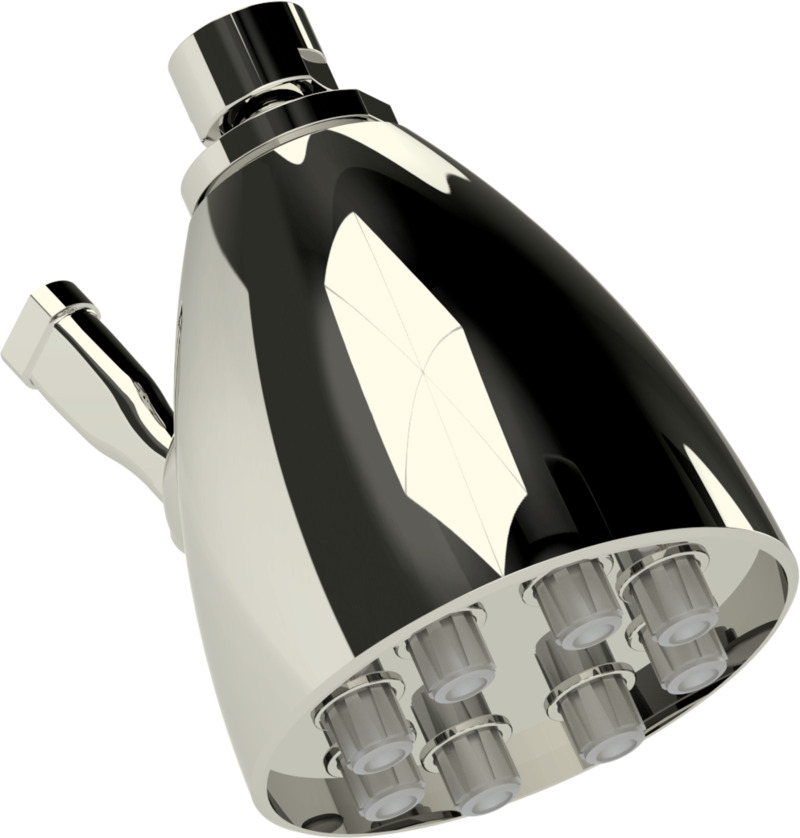 Adjustable easy clean shower head - 8 JET - Samuel Heath US