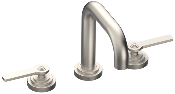 3 Hole basin filler with pop-up waste, 198mm spout height