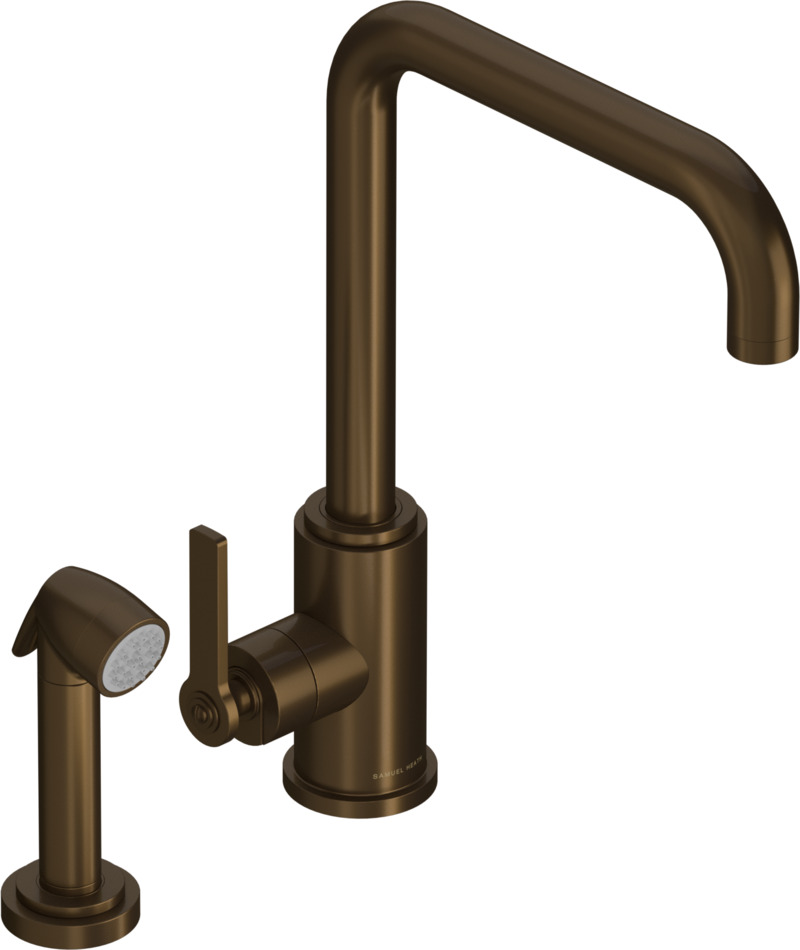 Single lever kitchen faucet with side spray - Samuel Heath US
