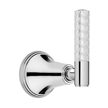 Clear Crystal Quilted Levers