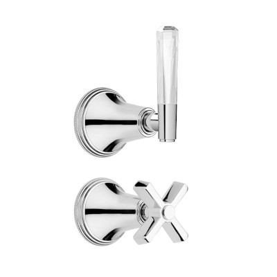 Metal Cross Clear Crystal Radiant Levers