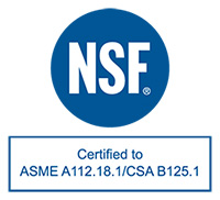 NSF ASME A112.18.1 CSA B125.1